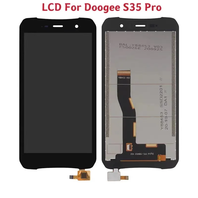 Оптовая цена 10 шт./лот совершенно новый рабочий Дисплей Для Doogee S35 Pro Полный