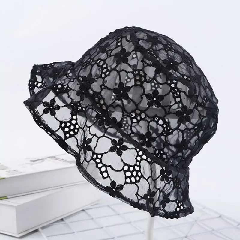 Korean Women Summer Bucket Hat Breathable Embroidery Floral Lace Short Brim Round Flat Top Wedding Fisherman Sun Cap
Korean Women Summer Bucket Hat Breathable Embroidery Floral Lace Short Brim Round Flat Top Wedding Fisherman Sun Cap