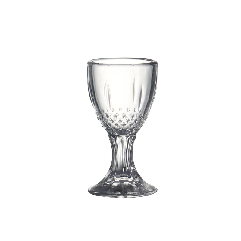 Set of 6 0.5 ounce Chinese baijiu shot glasses machine made lead free glass liquor glass for bar party 15ml 
Set of 6 0.5 ounce Chinese baijiu shot glasses machine made lead free glass liquor glass for bar party 15ml