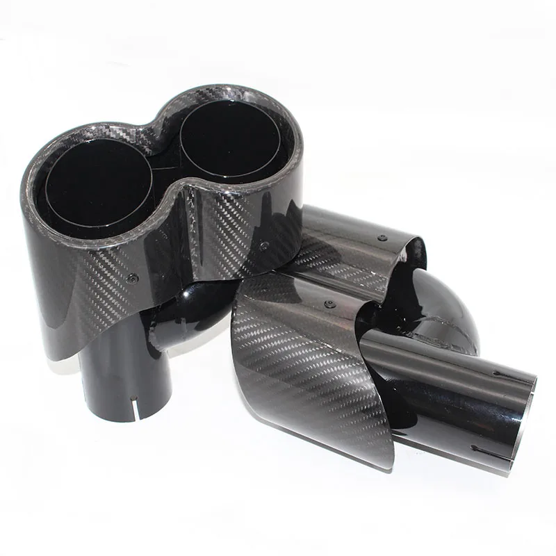 1 pcs Car Carbon Glossy Muffler Tip Y shape Double exit Universal Stainless Sandblasting Exhaust Mufflers For Akrapovic
1 pcs Car Carbon Glossy Muffler Tip Y shape Double exit Universal Stainless Sandblasting Exhaust Mufflers For Akrapovic