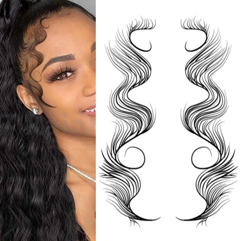 5 Types Baby Hair Temporary Tattoo Sticker Waterproof Hairline Tattoo Stickers Makeup Hair Fake Hair Edge Tatoo Beauty Tools
5 Types Baby Hair Temporary Tattoo Sticker Waterproof Hairline Tattoo Stickers Makeup Hair Fake Hair Edge Tatoo Beauty Tools