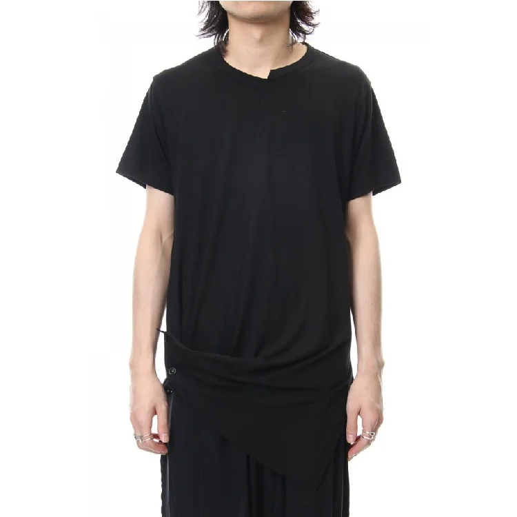 Men New clothing Hair Stylist DJ Fashion Original Asymmetric irregularity Splicing T-shirt PLUS SIZE singer costumes
Men New clothing Hair Stylist DJ Fashion Original Asymmetric irregularity Splicing T-shirt PLUS SIZE singer costumes