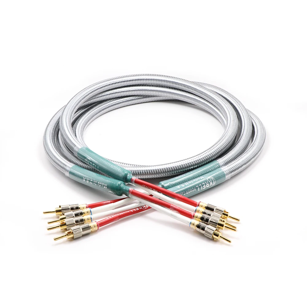 1 pair HiFi Speaker Audio Cable Gold Plated Banana Plug Cable Audiophile OFC silver Hi-End Amplifier Speaker Wire Cables
1 pair HiFi Speaker Audio Cable Gold Plated Banana Plug Cable Audiophile OFC silver Hi-End Amplifier Speaker Wire Cables