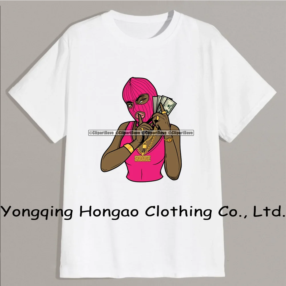 Женская футболка в стиле гангстер женская хип-хоп с рисунком монетницы