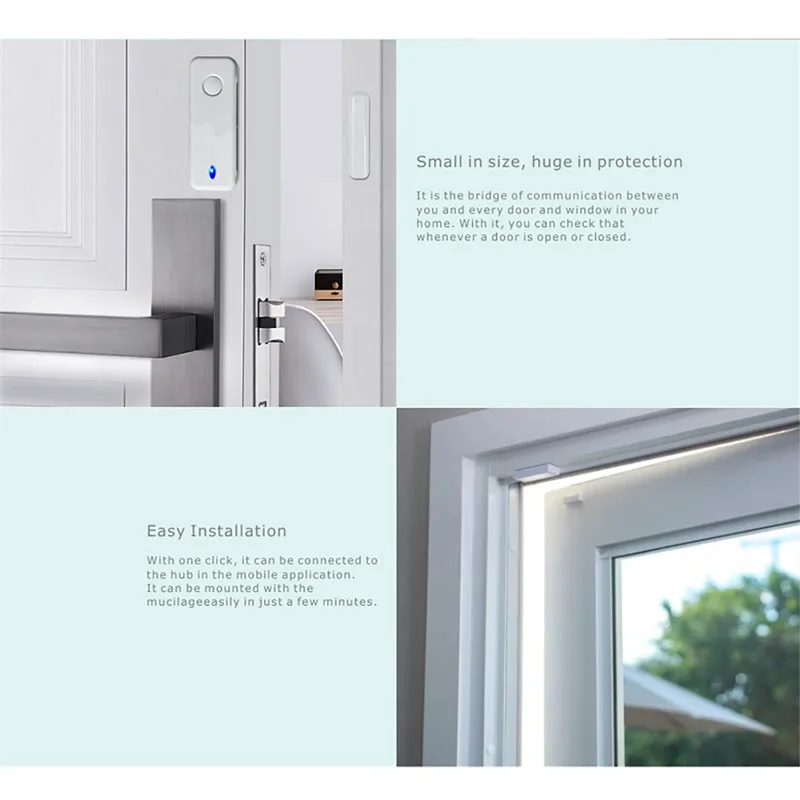 Smart WiFi Door Sensor Door Open / Closed Detectors Magnetic Switch Window Sensor Home Security Alert Security Alarm
Smart WiFi Door Sensor Door Open / Closed Detectors Magnetic Switch Window Sensor Home Security Alert Security Alarm