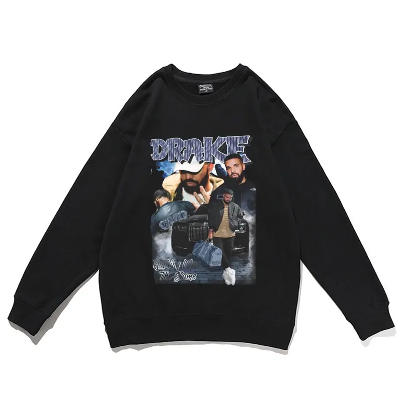 

2021 New Rapper Drake Print Sweatshirt Singer J Cole Jay-z Savage Rap Music Sweatshirts Men Women Fashion Hip Hop Trend Pullover