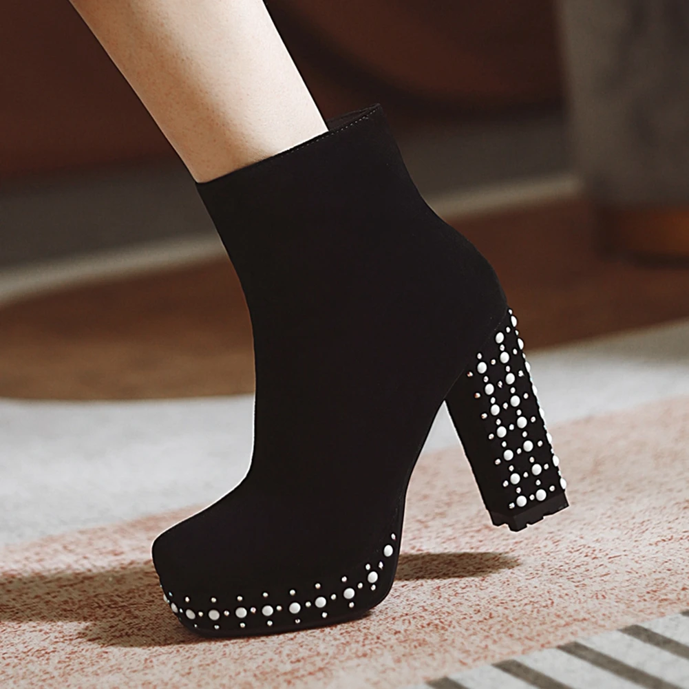 Sarairis 2020 Big Size 43 High Quality Fashion Platform Elegant High Heels Office Lady Ankle Boots Female Winter Shoes Woman
Sarairis 2020 Big Size 43 High Quality Fashion Platform Elegant High Heels Office Lady Ankle Boots Female Winter Shoes Woman