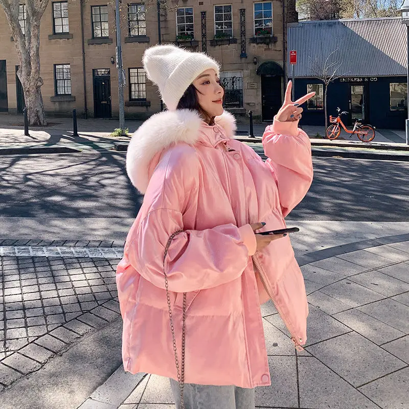 New winter clothes over knee thickened cotton padded coat loose cotton padded jacket
New winter clothes over knee thickened cotton padded coat loose cotton padded jacket