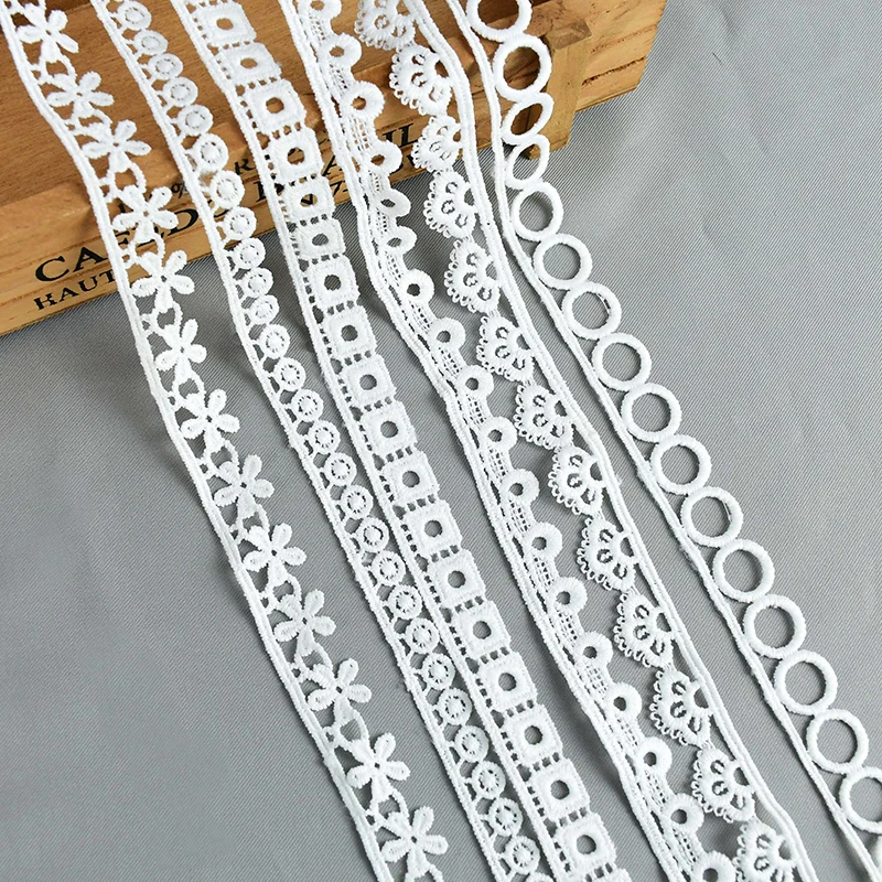 10Yards White Lace Ribbon Fabric Cotton Embroidered Lace Trim Ribbon Gift Packaging Decoration DIY Handmade Sewing Accessories 7
10Yards White Lace Ribbon Fabric Cotton Embroidered Lace Trim Ribbon Gift Packaging Decoration DIY Handmade Sewing Accessories 7