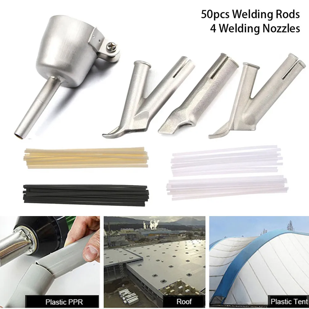 54pcs Speed Welding Nozzles For Vinyl PVC Plastic Hot Air Tool,5mm Weld Tip Welding Rods For Bumper Cars Plastic Water Tank PVC
54pcs Speed Welding Nozzles For Vinyl PVC Plastic Hot Air Tool,5mm Weld Tip Welding Rods For Bumper Cars Plastic Water Tank PVC