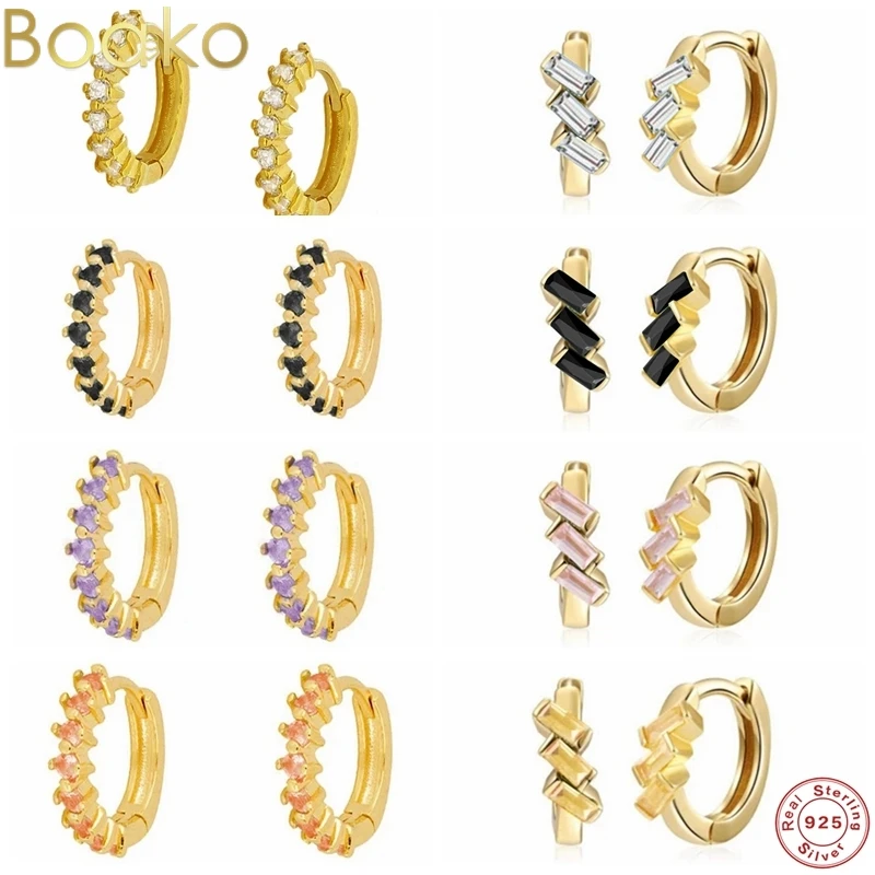 BOAKO Circle Round Hoop Earrings for Women Purple Black Orange Zircon Crystal Engagement Wedding Earring Silver 925 Jewelry Aros
BOAKO Circle Round Hoop Earrings for Women Purple Black Orange Zircon Crystal Engagement Wedding Earring Silver 925 Jewelry Aros