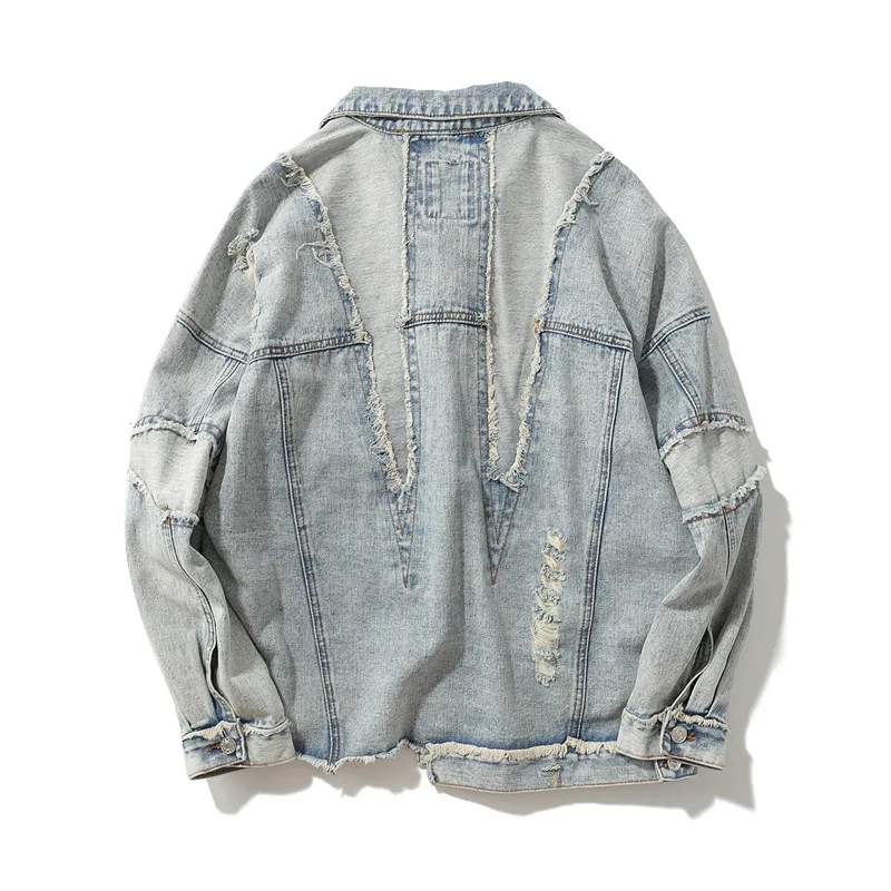 Lovers' clothing autumn and winter 2021 new national fashion loose denim shirt men's thickened fashion brand scratch hole Jacket
Lovers' clothing autumn and winter 2021 new national fashion loose denim shirt men's thickened fashion brand scratch hole Jacket