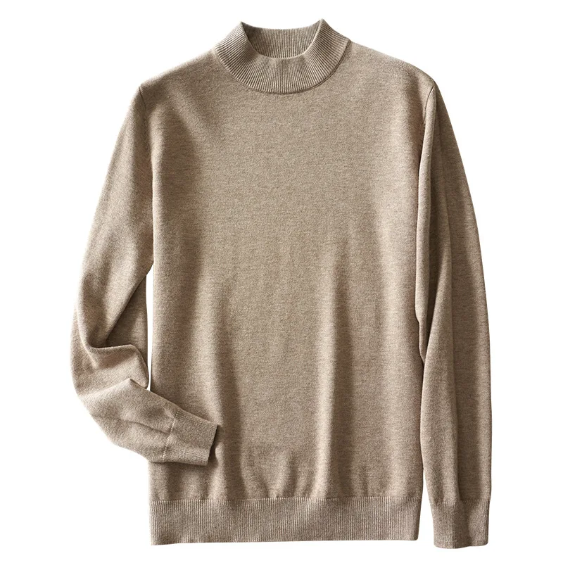 Spring Winter Men's Business Casual Pullover Solid Color Half High Collar Sweater Plus Size Korean Fashion Clothing Mock Neck 
Spring Winter Men's Business Casual Pullover Solid Color Half High Collar Sweater Plus Size Korean Fashion Clothing Mock Neck