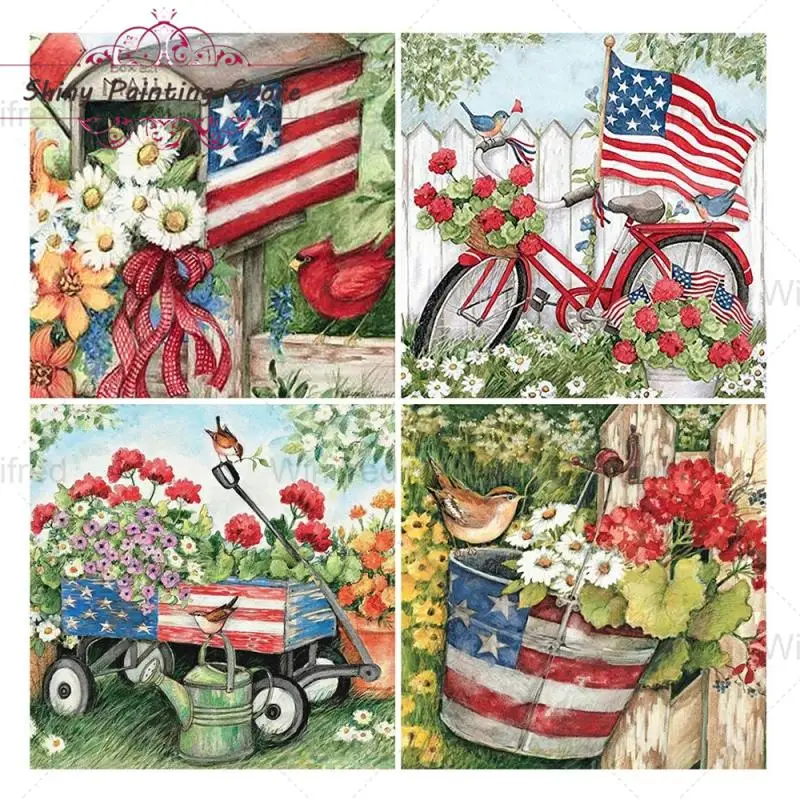 Diamond Painting Retro American Style Garden Scenery Diamond Embroidery Mosaic Rhinestones Cross Stitch Kit American Flag Decor
Diamond Painting Retro American Style Garden Scenery Diamond Embroidery Mosaic Rhinestones Cross Stitch Kit American Flag Decor