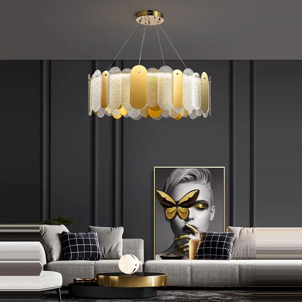 LED Round Gold Stainless Steel Glass Designer Hanging Lamps Suspension Luminaire Lampen Pendant Lamp.Pendant light For Foyer
LED Round Gold Stainless Steel Glass Designer Hanging Lamps Suspension Luminaire Lampen Pendant Lamp.Pendant light For Foyer