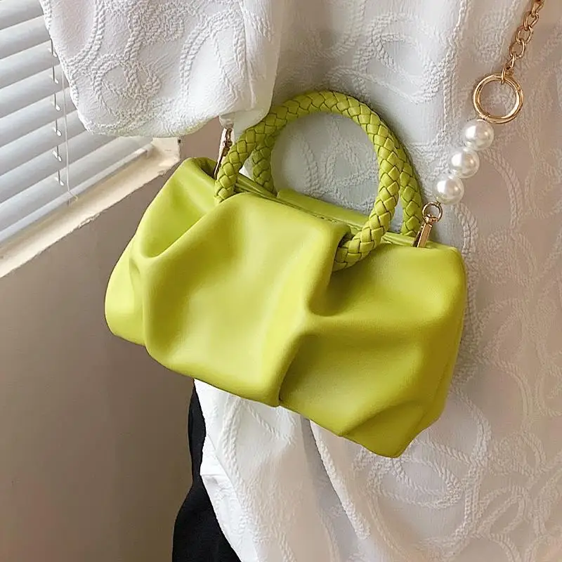 Shoulder Bag Female Crossbody Bag Designer Handbag Purse Pleated Beaded Chain Women Bag Fashion Backpack 2021 PU Leather Zipper
Shoulder Bag Female Crossbody Bag Designer Handbag Purse Pleated Beaded Chain Women Bag Fashion Backpack 2021 PU Leather Zipper