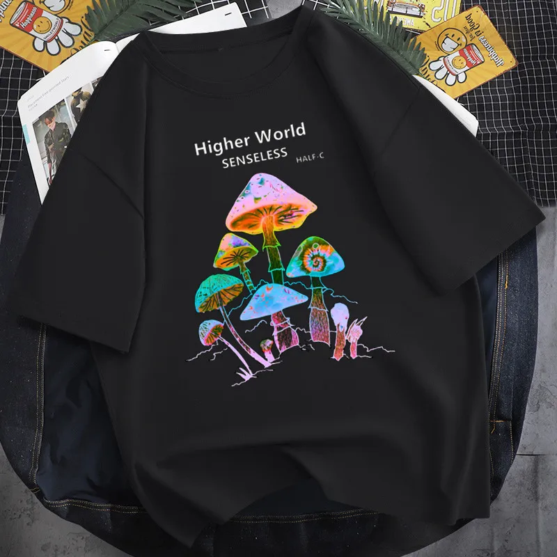 Mushroom Oversized Funny T Shirts Summer Vintage Fashion Black Tee Y2K Oversize Women's Clothes,Drop Ship
Mushroom Oversized Funny T Shirts Summer Vintage Fashion Black Tee Y2K Oversize Women's Clothes,Drop Ship