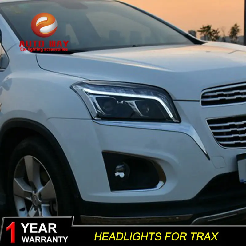 Автомобильный Стильный чехол для фары Chevrolet Trax светодиодный фонарь DRL Объектив