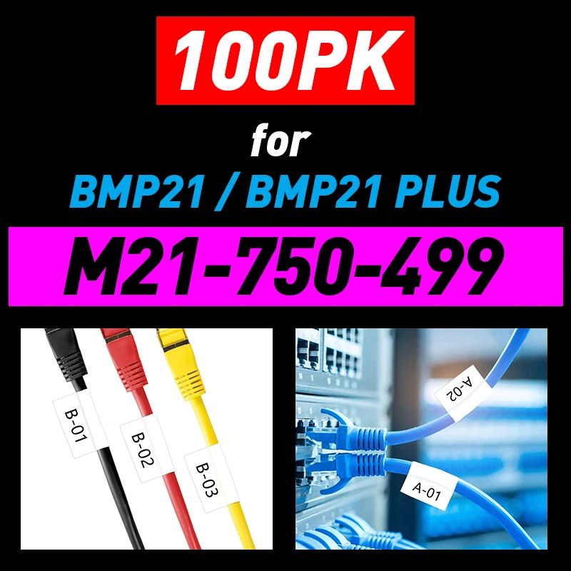 50/100PK M21 750 499 Nylon Label Tape Compatible BMP21 Plus BMP21 LAB BMP21 Label Printer 19.1mm*4.9m Free Shipping to France
50/100PK M21 750 499 Nylon Label Tape Compatible BMP21 Plus BMP21 LAB BMP21 Label Printer 19.1mm*4.9m Free Shipping to France