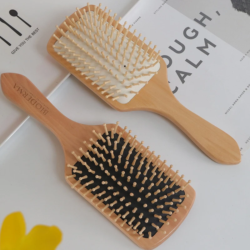 1PC Wood Comb Professional Healthy Paddle Cushion Hair Loss Massage Brush Hairbrush Comb Scalp Hair Care Healthy Hair Brush 
1PC Wood Comb Professional Healthy Paddle Cushion Hair Loss Massage Brush Hairbrush Comb Scalp Hair Care Healthy Hair Brush