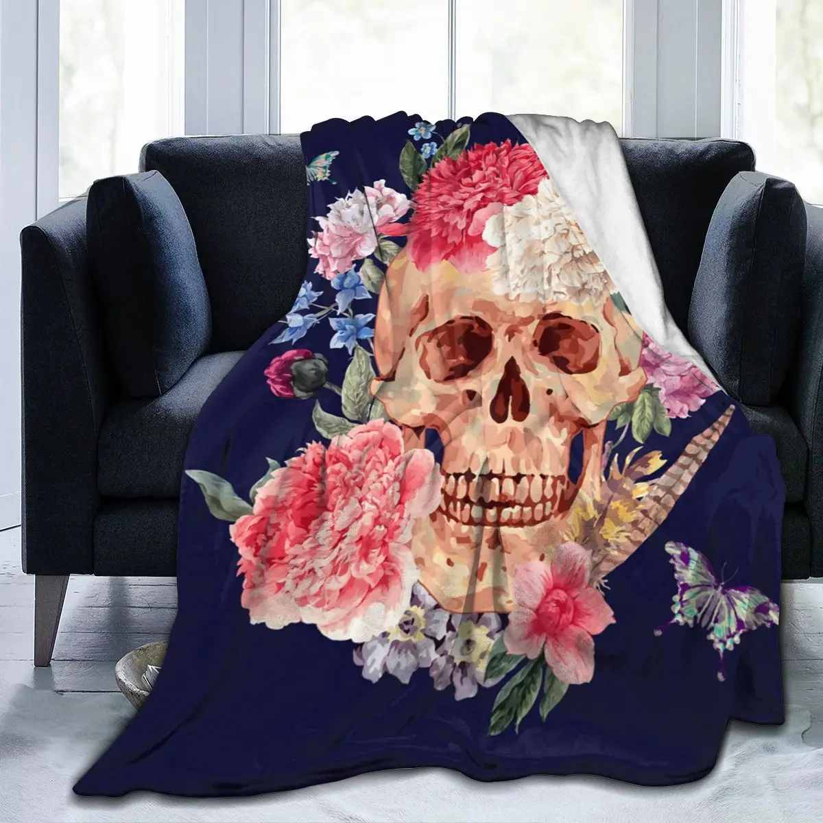 Floral Skull Design Soft Blankets For Bed Couch Sofa All Season Warm Flower Fleece Blanket Dropship Wholesale Flannel Throw
Floral Skull Design Soft Blankets For Bed Couch Sofa All Season Warm Flower Fleece Blanket Dropship Wholesale Flannel Throw