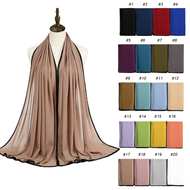 70x175CM Premium Pearl Chiffon Solid color Hijab Shawls Scarf Girl Hijabs Scarves Lady Foulard Femme Muslim Veil Soft Breathable
70x175CM Premium Pearl Chiffon Solid color Hijab Shawls Scarf Girl Hijabs Scarves Lady Foulard Femme Muslim Veil Soft Breathable