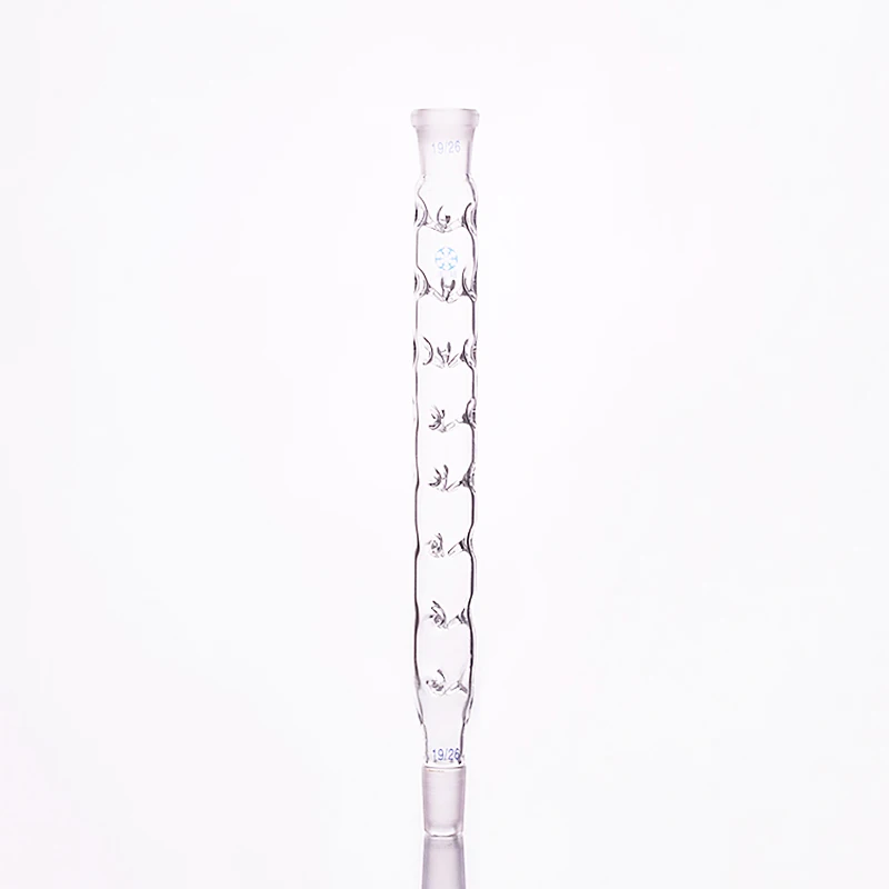 Spine distillation column,L. 75mm/100mm/120mm/150mm/200mm/250mm/300mm/400mm/500mm,Joint 19/26,Spike-shaped distillation tube
Spine distillation column,L. 75mm/100mm/120mm/150mm/200mm/250mm/300mm/400mm/500mm,Joint 19/26,Spike-shaped distillation tube
