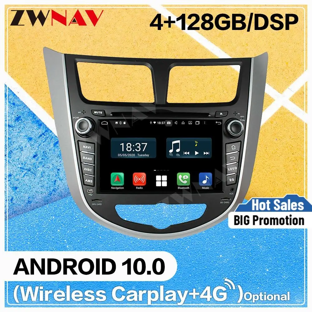 Мультимедийный DVD-плеер Carplay, 128 ГБ, Android 10, экран для HYUNDAI VERNA, ACCENT 2011, 2012, BT, GPS-навигатор, автомобильное радио, стерео, головное устройство
Мультимедийный DVD-плеер Carplay, 128 ГБ, Android 10, экран для HYUNDAI VERNA, ACCENT 2011, 2012, BT, GPS-навигатор, автомобильное радио, стерео, головное устройство