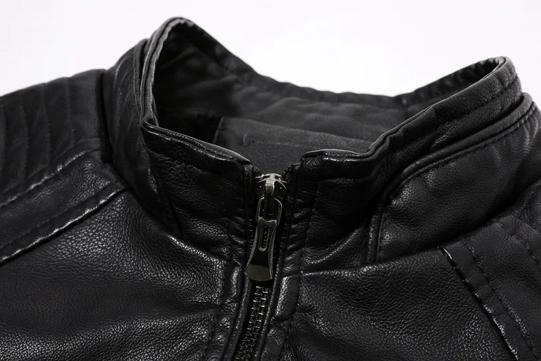 Man PU Jackets Zipper Leather Suede Jackets Quality Striped Men's PU Leather Jackets Coats for Men Thicken Fleece Men Jackets 
Man PU Jackets Zipper Leather Suede Jackets Quality Striped Men's PU Leather Jackets Coats for Men Thicken Fleece Men Jackets
