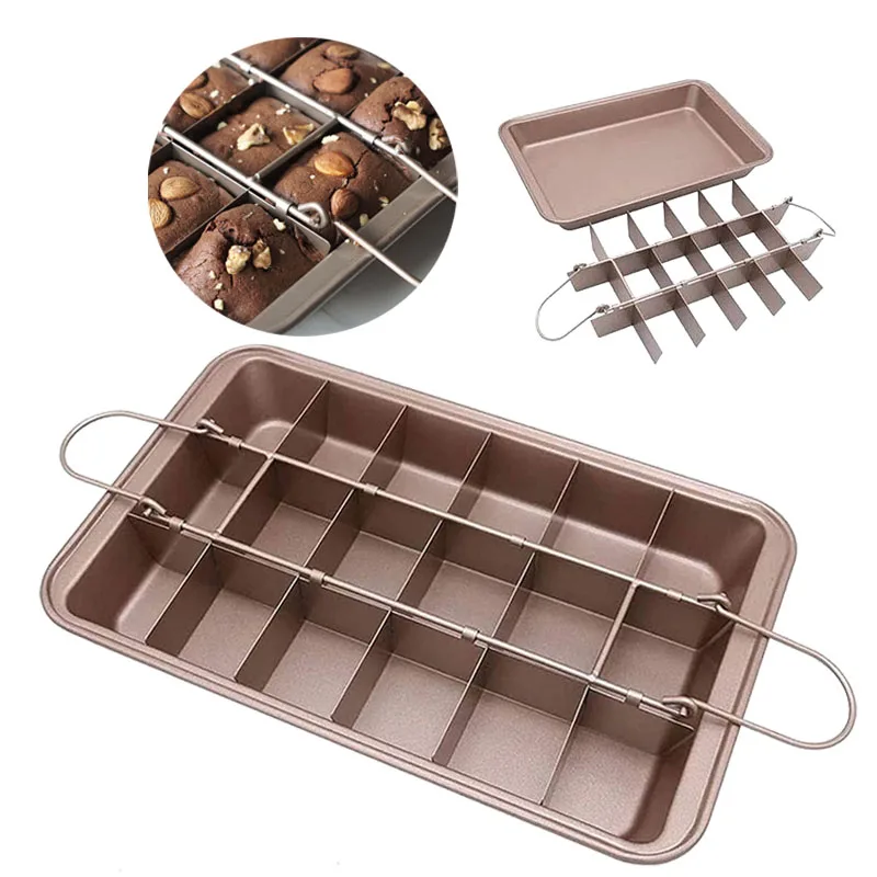 High Quality Brownie Baking Pan Thickening Non-stick Cake Bread Baking Mold Home Kitchen Baking Accessories
High Quality Brownie Baking Pan Thickening Non-stick Cake Bread Baking Mold Home Kitchen Baking Accessories