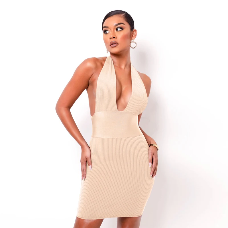 Zoctuo Dress For Women Sleeveless Solid Deep V-Neck Halter Backless Mini Dress Spring Summer Women Sexy Party Elegant Dress 2021
Zoctuo Dress For Women Sleeveless Solid Deep V-Neck Halter Backless Mini Dress Spring Summer Women Sexy Party Elegant Dress 2021