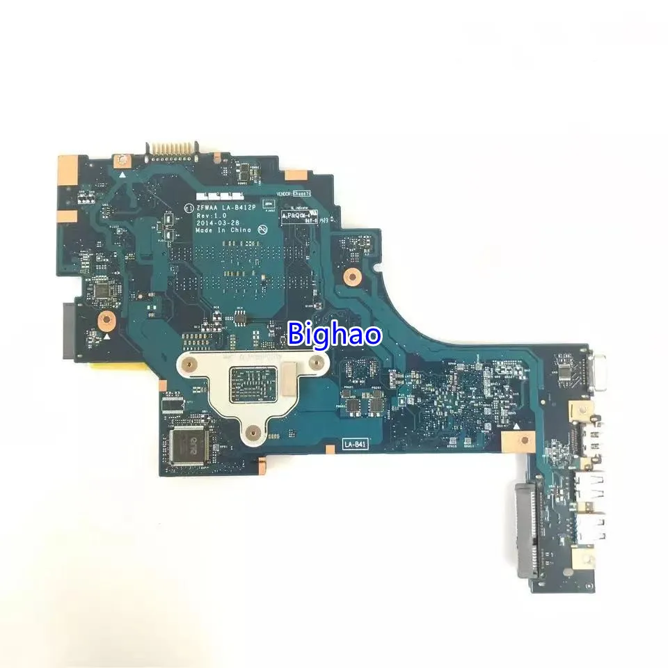LA-B412P K000888840 For Toshiba Satellite C50-B C55-B Laptop Motherboard With SR0N9 i3-3217U ZFWAA 100% tested working
LA-B412P K000888840 For Toshiba Satellite C50-B C55-B Laptop Motherboard With SR0N9 i3-3217U ZFWAA 100% tested working