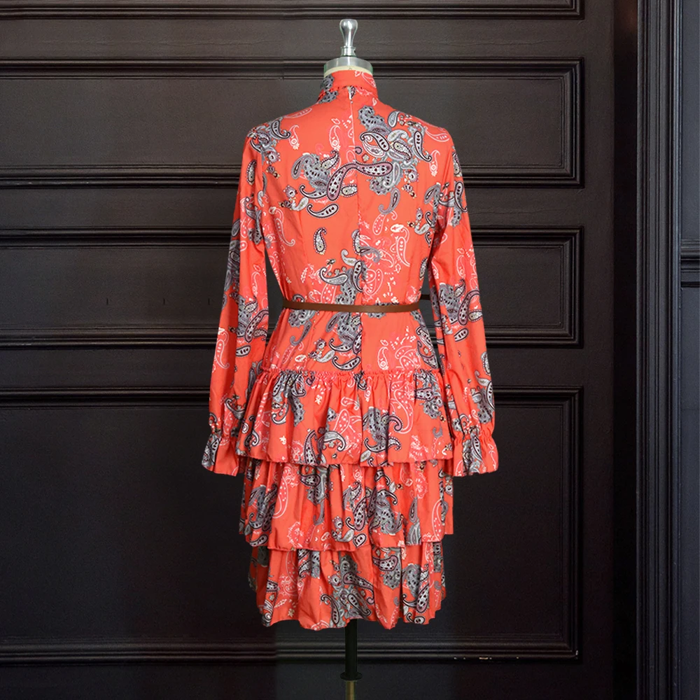 Women Printed Dresses Long Sleeves Bowtie Cake Dress Female Ruffles Pleated Africn clothing Lovely Date Sweet Vestidos Plus Size
Women Printed Dresses Long Sleeves Bowtie Cake Dress Female Ruffles Pleated Africn clothing Lovely Date Sweet Vestidos Plus Size