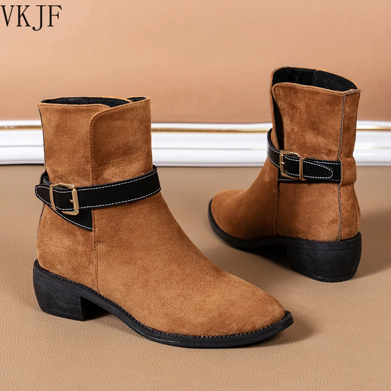 Women Boots 2021 Yellow Red Beige Black Low Chunky Heels Ankle Boots for Women Buckle Strap Booties Ladies Shoes
Women Boots 2021 Yellow Red Beige Black Low Chunky Heels Ankle Boots for Women Buckle Strap Booties Ladies Shoes