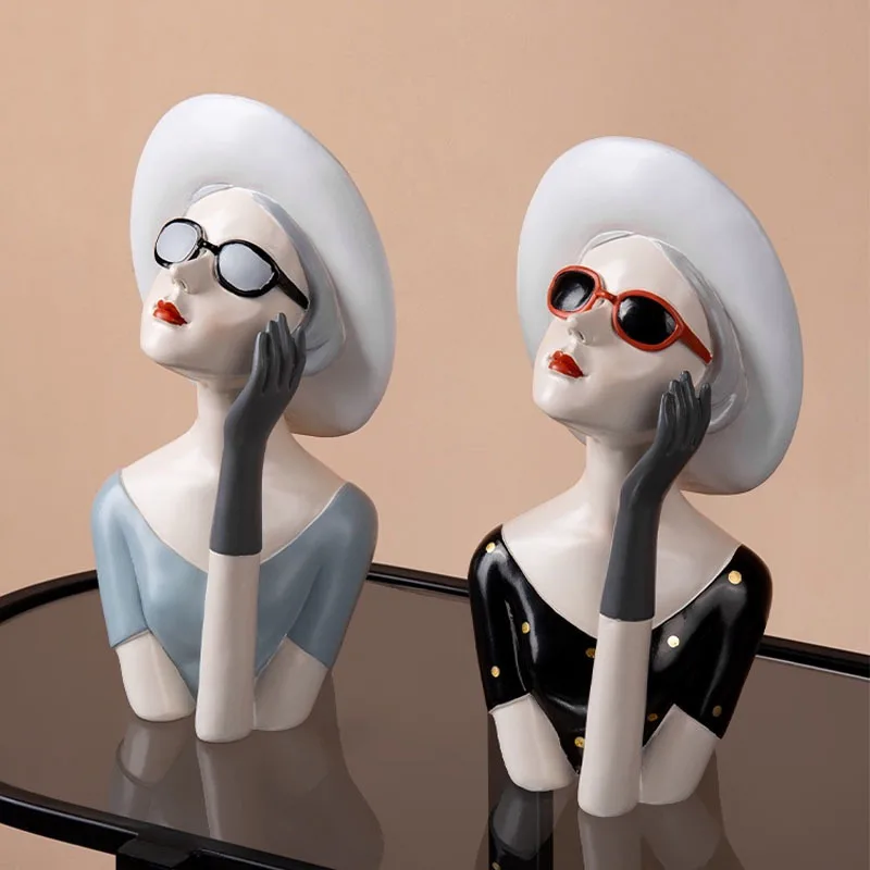Fashion Girl Creative Figures Resin Sculpture Ornaments Living Room TV Wine Cabinet Furnishings Home Decoration Accessories
Fashion Girl Creative Figures Resin Sculpture Ornaments Living Room TV Wine Cabinet Furnishings Home Decoration Accessories