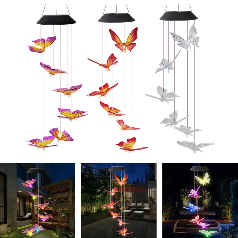Solar Wind Chime for Outside,Color Changing Solar Lights, LED Decorative Mobile, Waterproof Outdoor Solar Lights for Home/Yard/P
Solar Wind Chime for Outside,Color Changing Solar Lights, LED Decorative Mobile, Waterproof Outdoor Solar Lights for Home/Yard/P