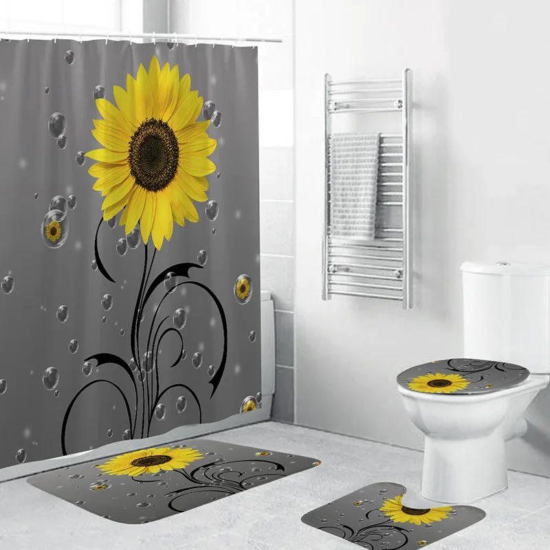 Waterproof Shower Curtains BathroomNon-Slip Rug Toilet Lid Cover Bath Mat Cortina de ducha impermeableRideau de douche toilette
Waterproof Shower Curtains BathroomNon-Slip Rug Toilet Lid Cover Bath Mat Cortina de ducha impermeableRideau de douche toilette