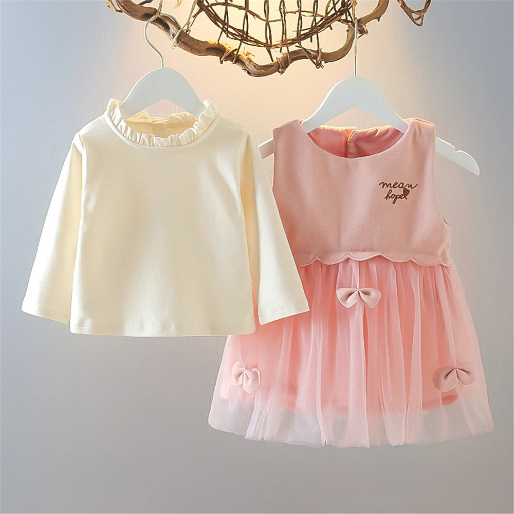 Baby Girls' Dress Kids Clothes Girls Knitted Vest + Mesh Dress Girls Clothing Letter Children Clothes Girl Toddler Dress
Baby Girls' Dress Kids Clothes Girls Knitted Vest + Mesh Dress Girls Clothing Letter Children Clothes Girl Toddler Dress