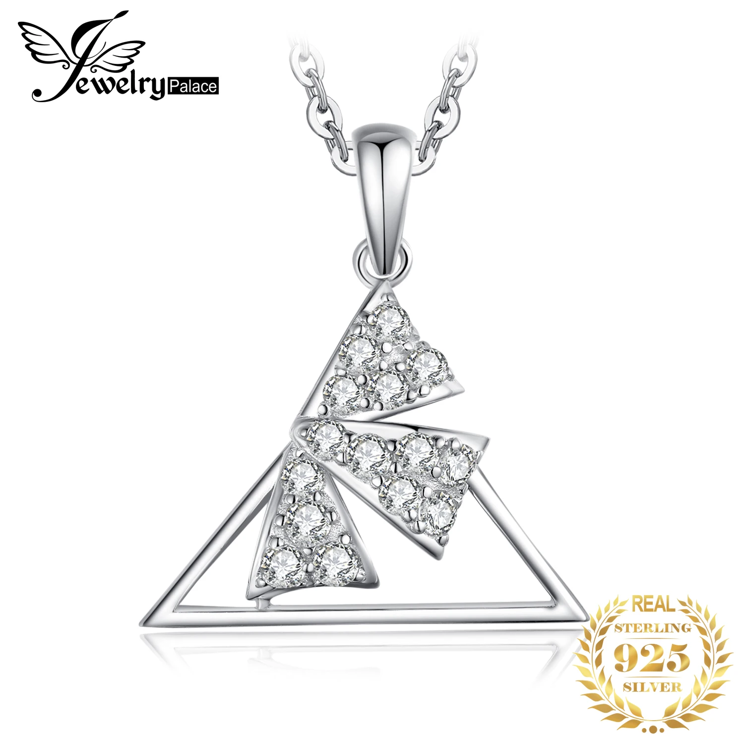 JewelryPalace Triangle Geometric 925 Sterling Silver Pendant Necklace Women Cubic Zirconia Simulated Diamond Pendant No Chain
JewelryPalace Triangle Geometric 925 Sterling Silver Pendant Necklace Women Cubic Zirconia Simulated Diamond Pendant No Chain