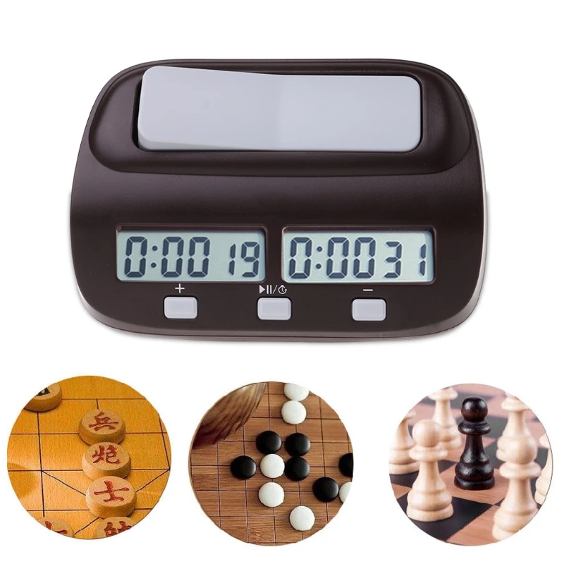 Digital Chess Clock Count Up Down Timer Electronic Chess Clock Competition Board Game Chess Watch
Digital Chess Clock Count Up Down Timer Electronic Chess Clock Competition Board Game Chess Watch