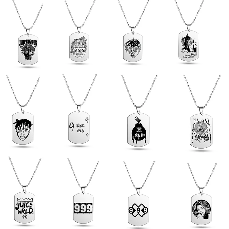 Ожерелье в стиле хип-хоп, рэпер сок Wrld 999, ювелирные изделия, подвеска из нержавеющей стали, ожерелья, поклонники, подарки 
Ожерелье в стиле хип-хоп, рэпер сок Wrld 999, ювелирные изделия, подвеска из нержавеющей стали, ожерелья, поклонники, подарки