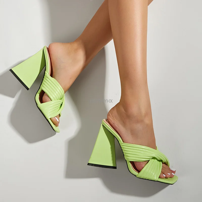 New Arrivals Brand Design Square Toe Summer High Heels Slippers Party Dress Fashion Sexy Slip On Outdoor Sandals Women
New Arrivals Brand Design Square Toe Summer High Heels Slippers Party Dress Fashion Sexy Slip On Outdoor Sandals Women