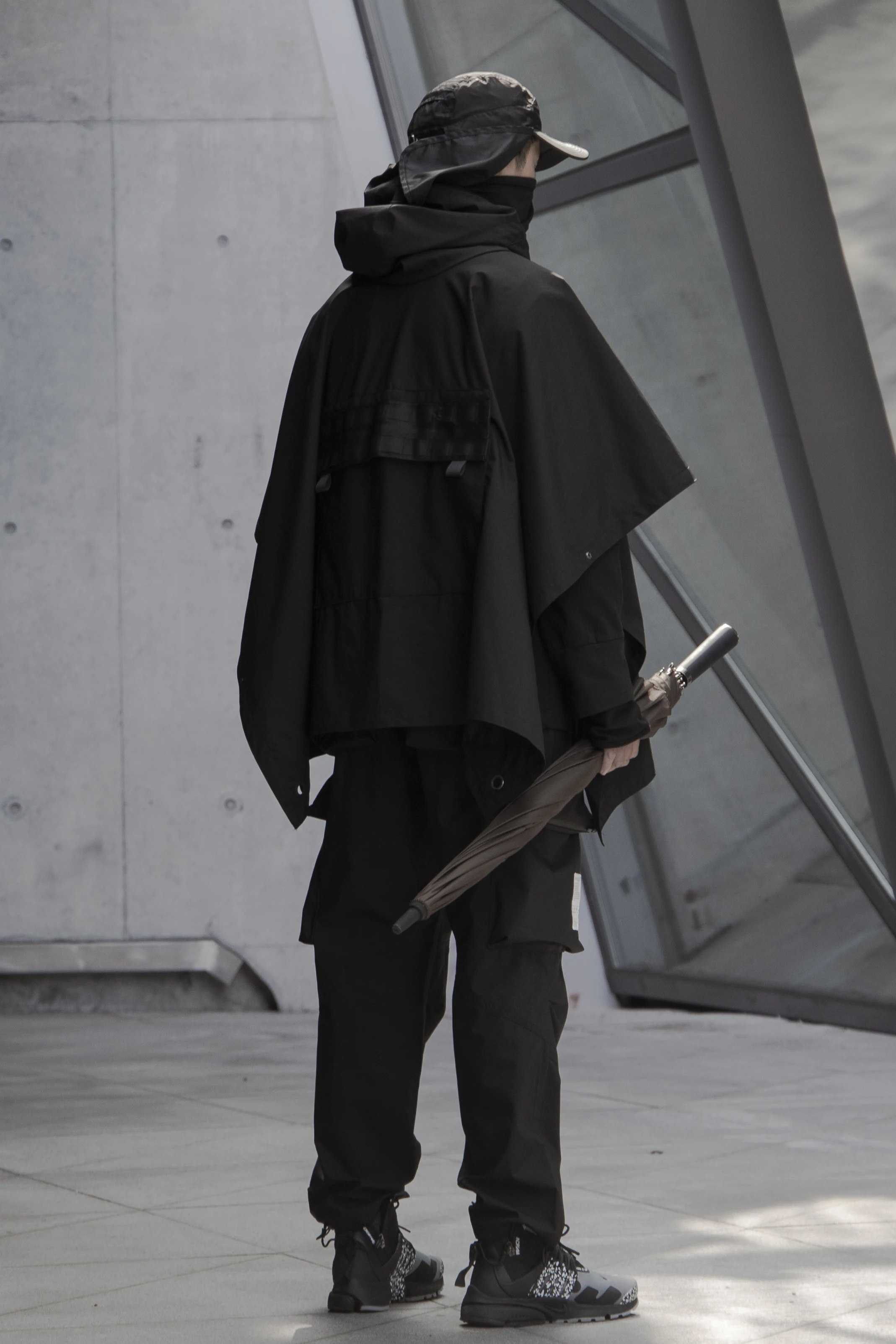 Дождевик непродуваемый водонепроницаемый techwear ninjawear darkwear уличный whrs|Мужские