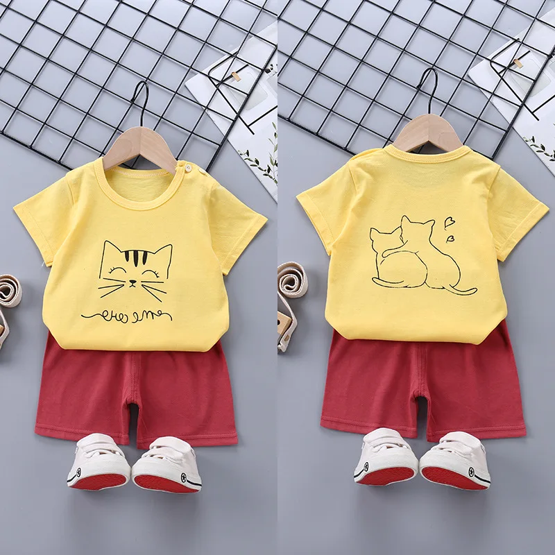 Brand 2021 Summer New Children's Short Sleeve Shirt And Shorts Set Pure Cotton Children's Clothing Korean Girls T-shirt Set
Brand 2021 Summer New Children's Short Sleeve Shirt And Shorts Set Pure Cotton Children's Clothing Korean Girls T-shirt Set