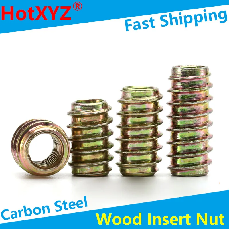 Carbon Steel Shoot-through Hex Socket Drive Threaded Insert Nuts Fastener Connector for Wood Furniture M6 M8 M10
Carbon Steel Shoot-through Hex Socket Drive Threaded Insert Nuts Fastener Connector for Wood Furniture M6 M8 M10