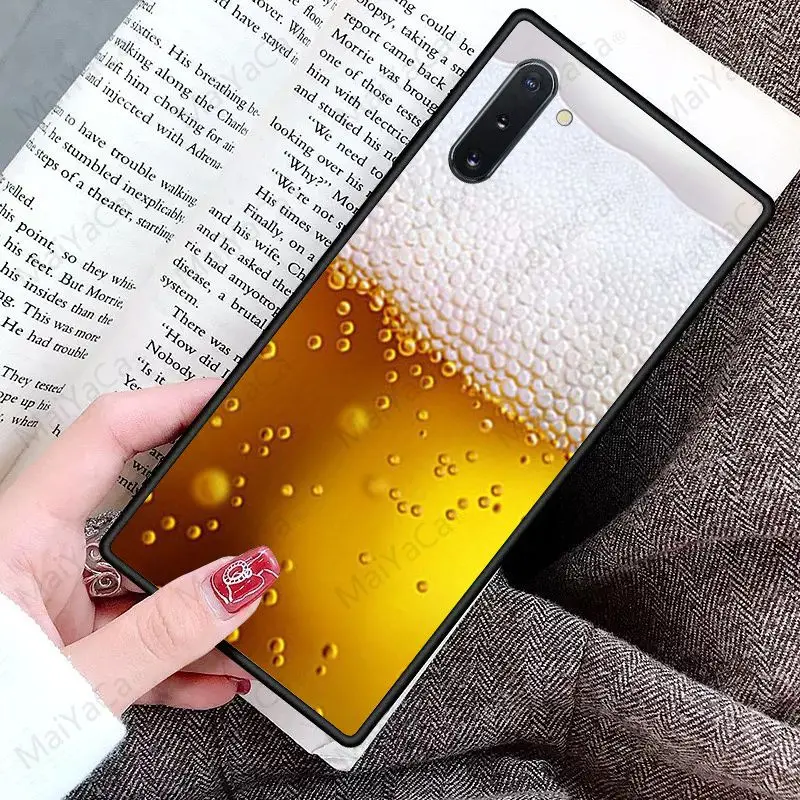 Новые летние чехлы для телефонов с пивом чехол Galaxy note10 note8 note9 note5 note4 s10plus j6coque