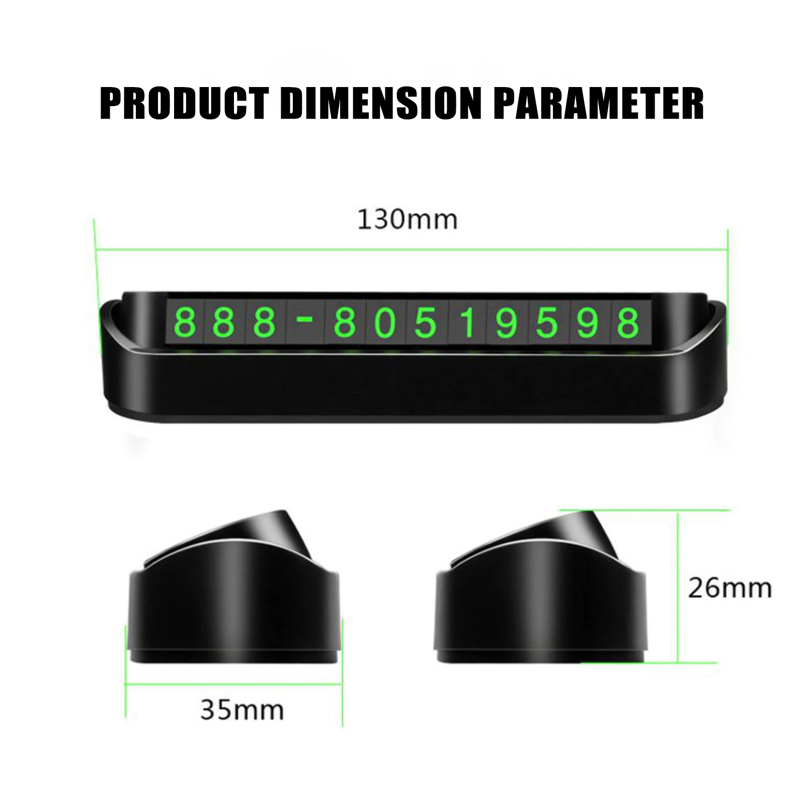 Automatic ABS Car Parking Card Night Luminous Car Temporary Parking Card Hidden Car Stop Sign Phone Number Card For Car Interior
Automatic ABS Car Parking Card Night Luminous Car Temporary Parking Card Hidden Car Stop Sign Phone Number Card For Car Interior