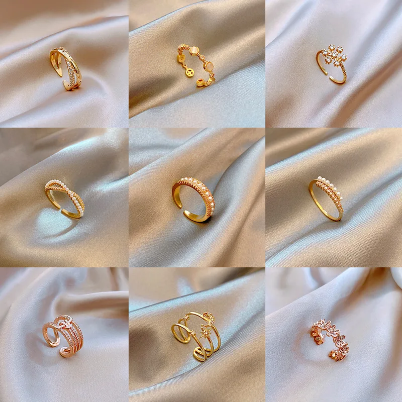 Ins Tide Adjustable Rings For Women Korean Simple Flower Pearl Zircon Temperament Engagement Wedding Rings Fashion Jewelry 
Ins Tide Adjustable Rings For Women Korean Simple Flower Pearl Zircon Temperament Engagement Wedding Rings Fashion Jewelry