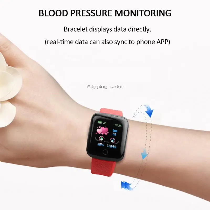 116 PLUS Smart Bracelet Watch Color Screen Heart Rate Blood Pressure Monitoring Track Movement IP65 Waterproof Smartwatch
116 PLUS Smart Bracelet Watch Color Screen Heart Rate Blood Pressure Monitoring Track Movement IP65 Waterproof Smartwatch