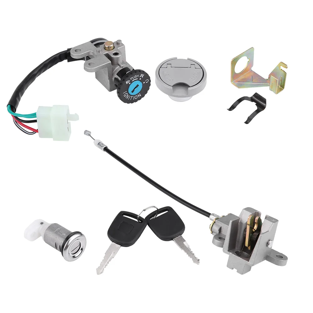 Ignition Switch Key Lock Gas Tank Cap Set for GY6 50cc Jonway Taotao Roketa Scooter Moped Bike
Ignition Switch Key Lock Gas Tank Cap Set for GY6 50cc Jonway Taotao Roketa Scooter Moped Bike
